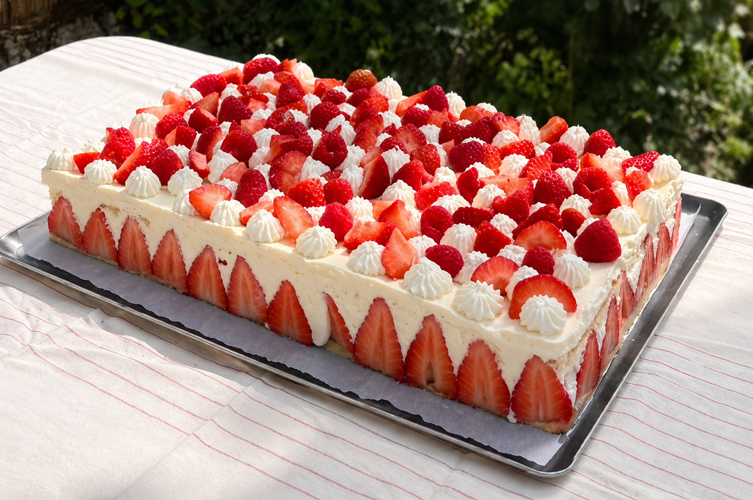 Fraisier aux fraises préparé par Chef Genfy
